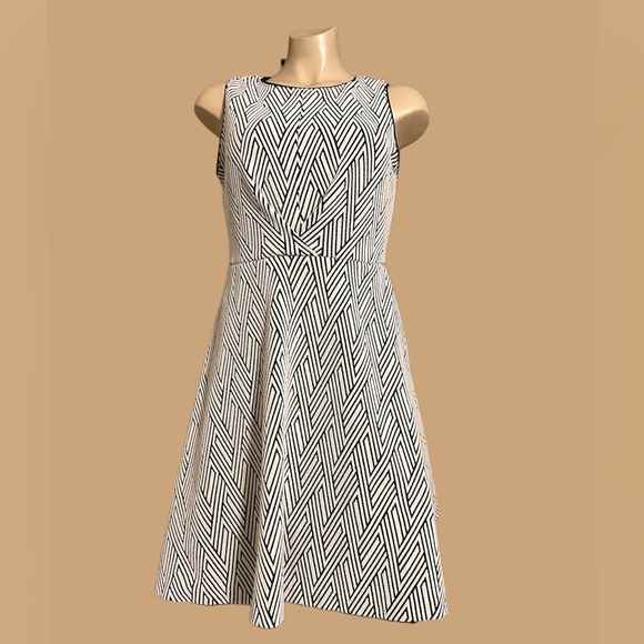 Banana Republic Dresses & Skirts - Banana Republic Jacquard Knit Fit And Flare Dress Size 8 Petite